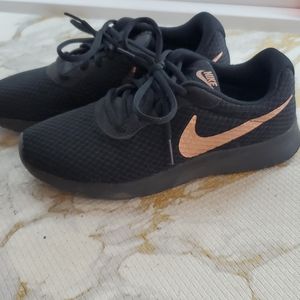 Black and Rose Gold Nikes